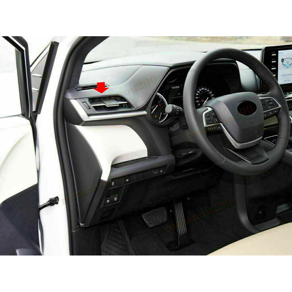 for Toyota for Sienna 2021-2023 Wood Grain car Dashboard Air Outlet Vent Strip Trim