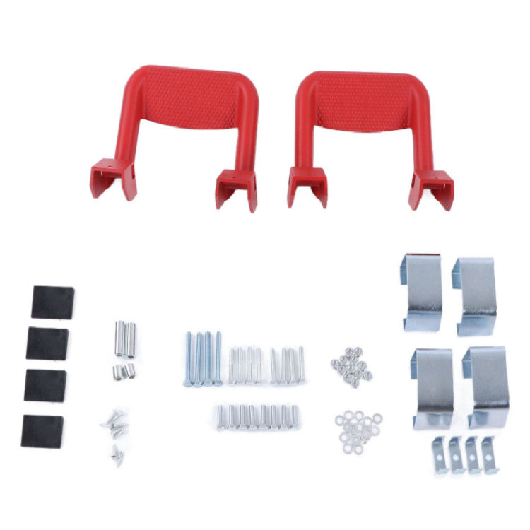 2pcs Truck Red Powder Coated Side Step/BAR Set Aluminum for FORD / for CHEVY / for GMC / for DODGE