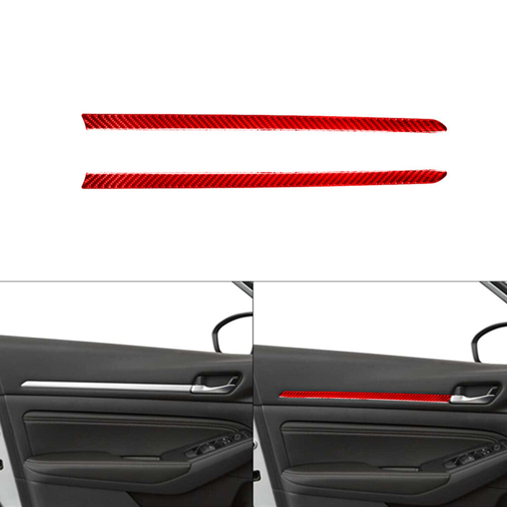 Red Carbon Fiber Interior Full Sets Cover Trim Kit for Nissan Altima 2019-2022