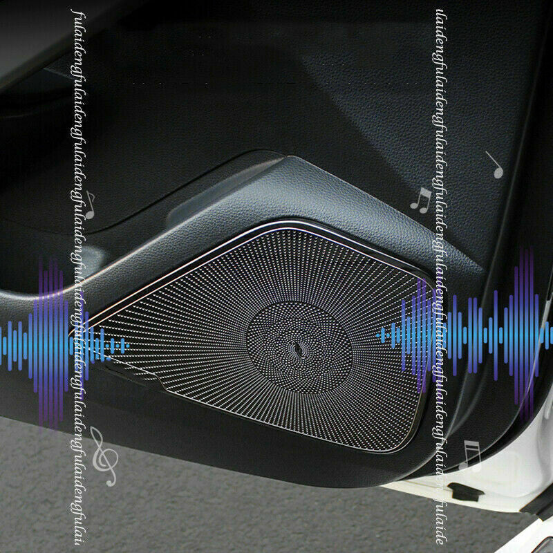 4P for Toyota for Corolla 2019-2023 Black Inner Door Loudspeaker Cover Molding Trims