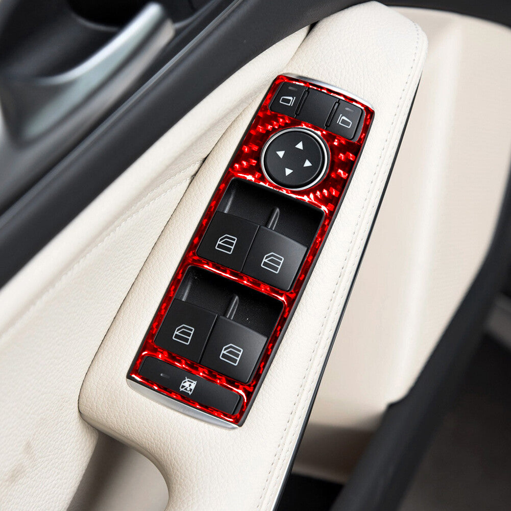 Red Front Windscreen Button Trim for Mercedes-Benz CLA 2014-2018/GLA 2015-18