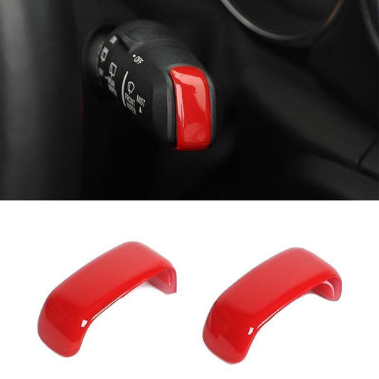 2PCS Inner Wiper Lever Blade ABS Red Cover Trim Fit for Jeep for Wrangler JL 18-2020