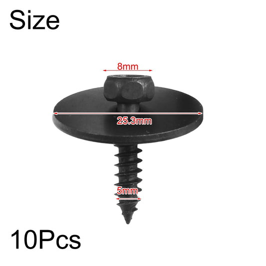 10-pack of 8mm hex bolts suitable for Mercedes underbody protection metal bolts 2019900536