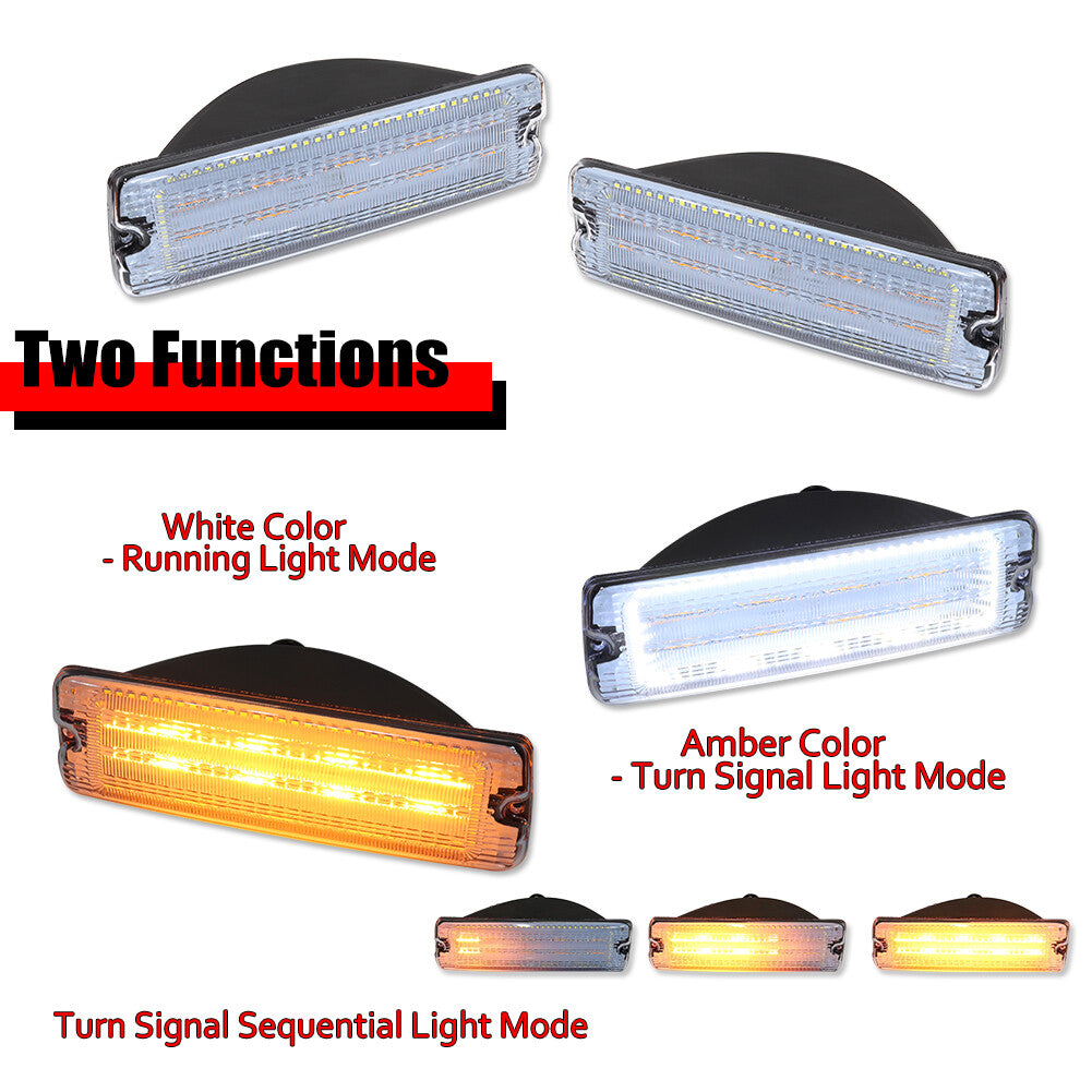 Turn signal sequence parking lights applicable to 1991-93 for Dodge D150, D250, D350, W150, W250