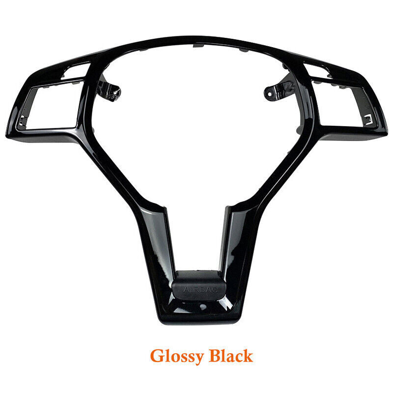 F¨¹r for Mercedes-Benz W204 W217 12-14 Lenkrad Rahmen Abdeckung Blende Gl?nz Schwarz