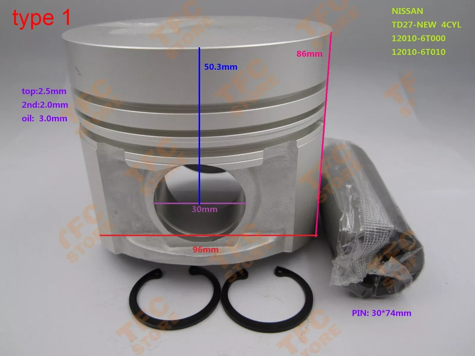 STD Engine Overhaul Rebuild Kit for Nissan TD27 TD27T Engine New??