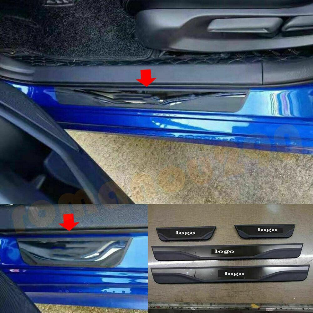 4P for Honda for Civic 2022-2023 Car Accessories Outside Door Sill Scuff Plate Cover
