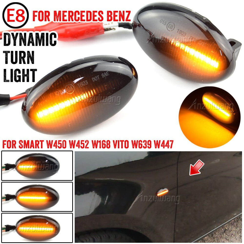 Dynamic Side Marker Turn Light for Benz W450  W452 A-Class W168 1997-2001