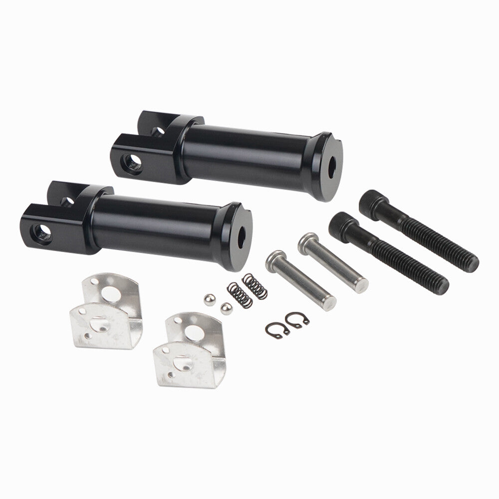 1 Set Left Right Passenger Footpeg supports for Harley Davidson Softail 18-23 Black