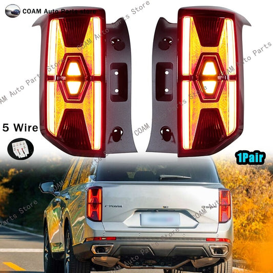A pair of taillights and turn signals for GAC GS8 2022-2024 fuel version 5.