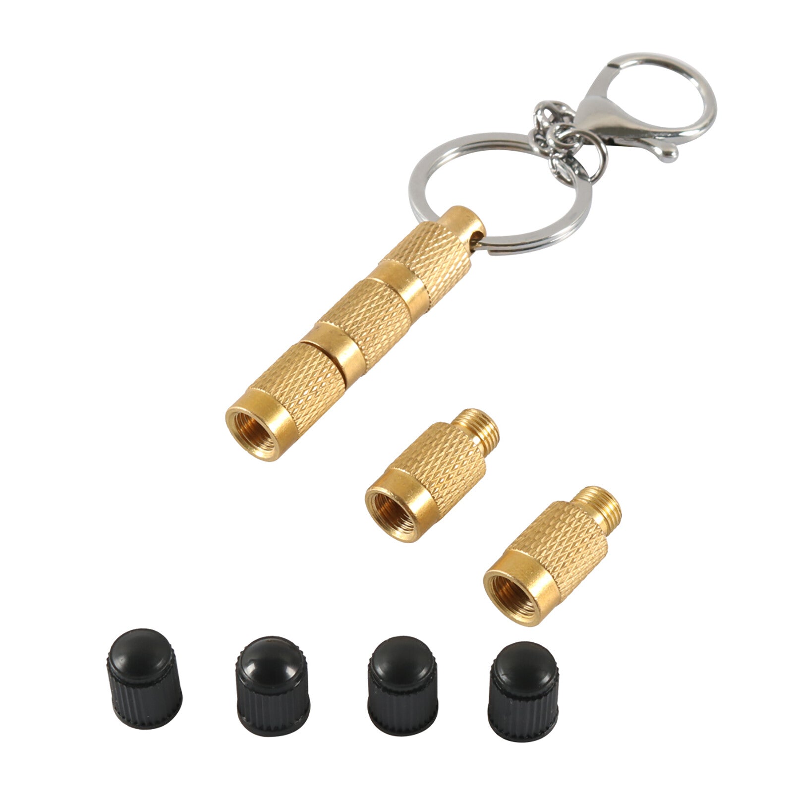 4 in 1 Solid Brass Tire Deflator Tire Air Down Tool Kit Auto Accessories