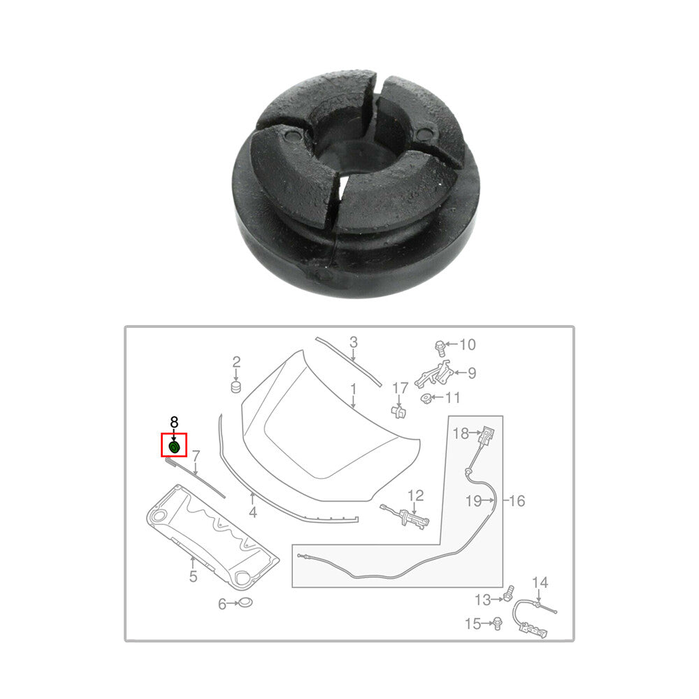 Fits for Nissan for Altima Quest Sentra 240SX #65512-R3000 Hood-Support Prop Rod Grommet