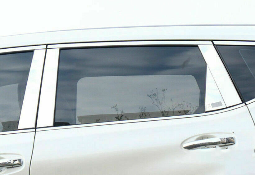 8p for Nissan Rogue 2014-2020 Chrome Door Window BC-Pillar Posts Cover Trim
