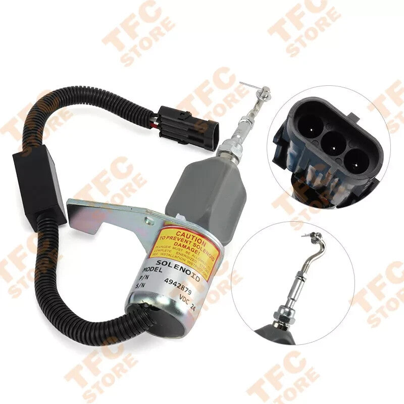 4942879 Fuel Stop Solenoid Valve For 6CT 5346207 5301701 5295567 24V