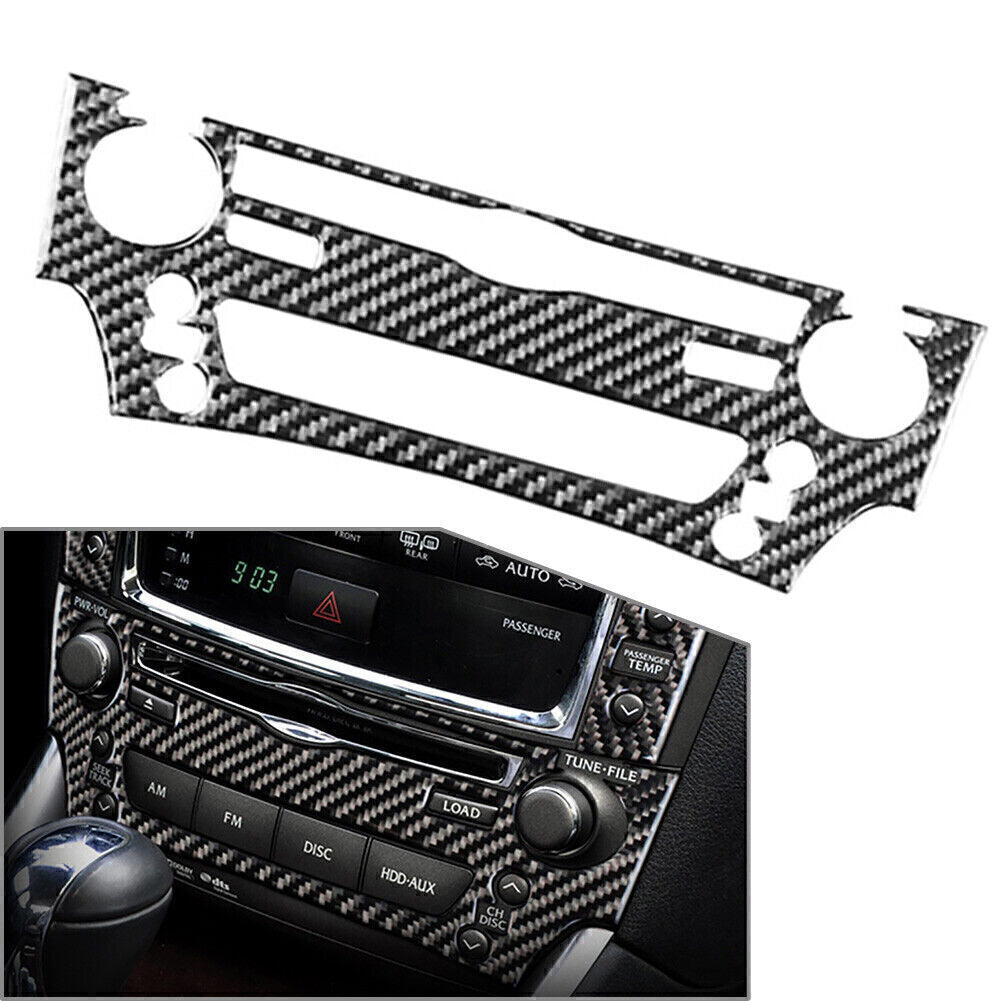 Carbon Fiber Console CD Switch Panel Trim for Lexus IS250 IS300 IS350 2006-2012