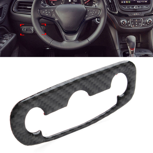 Inner Headlight Switch Cover Trim Carbon Fiber for Chevrolet Equinox 2017-2022