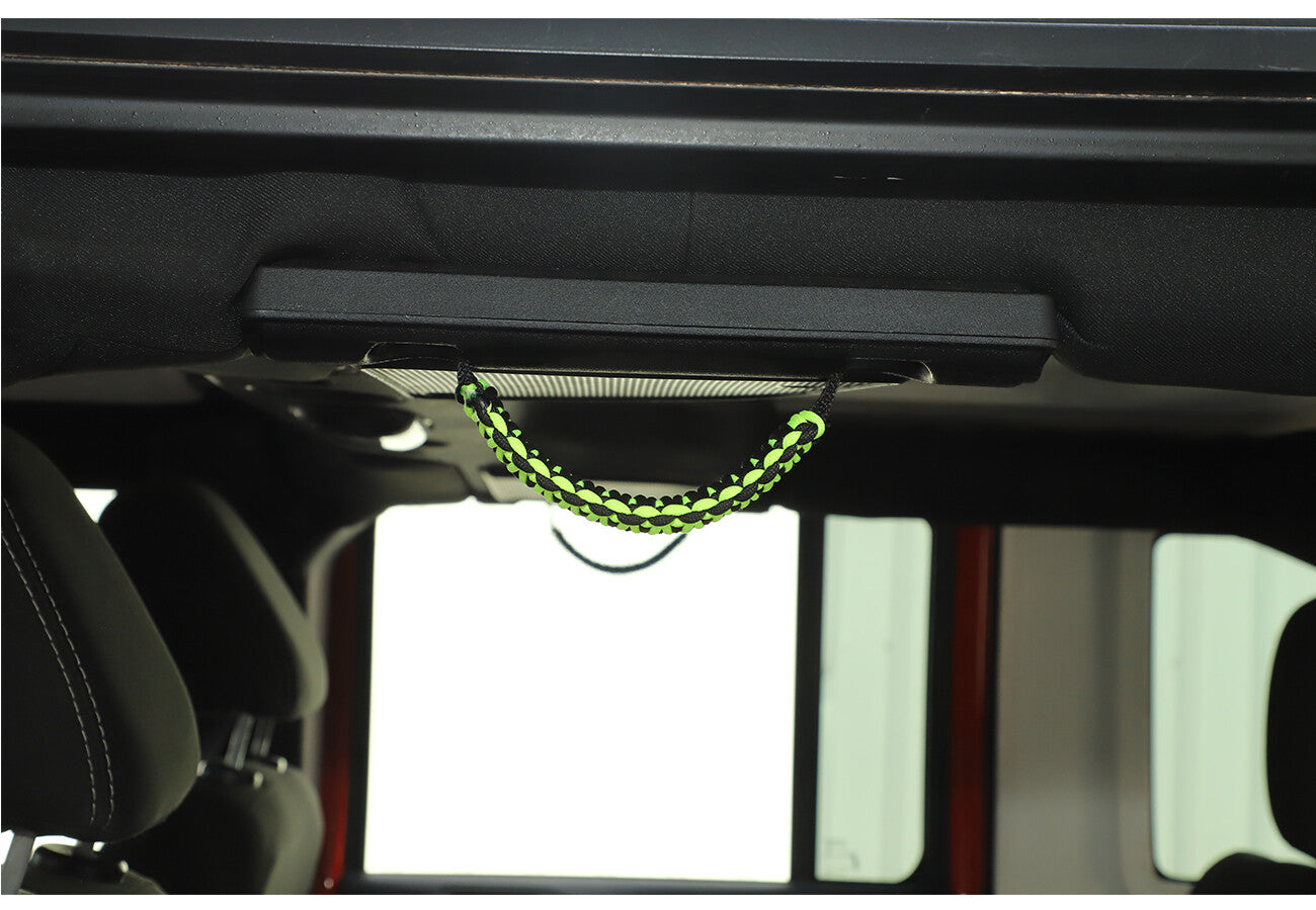 2¡ÁGreen Headrest Top Roll Bar Grab Handles Grip for Jeep for Wrangler YJ TJ JK JL JT