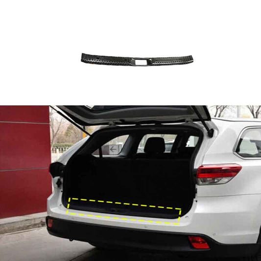 for Toyota Highlander Sill Plate Black Steel Inner Rear Bumper Protector 14-2019