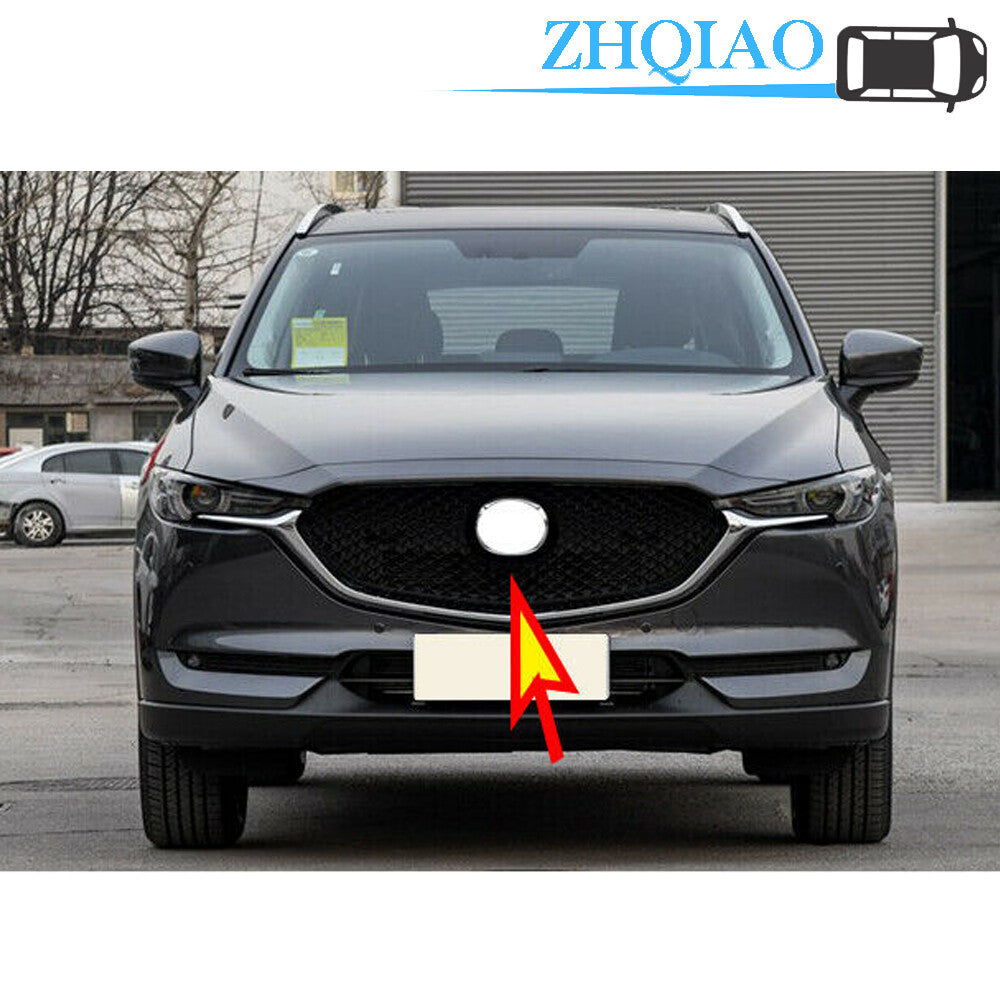 Red ABS Car Front Grille Grill Logo Frame Cover Trim Fits for Mazda CX-5 CX5 17-19