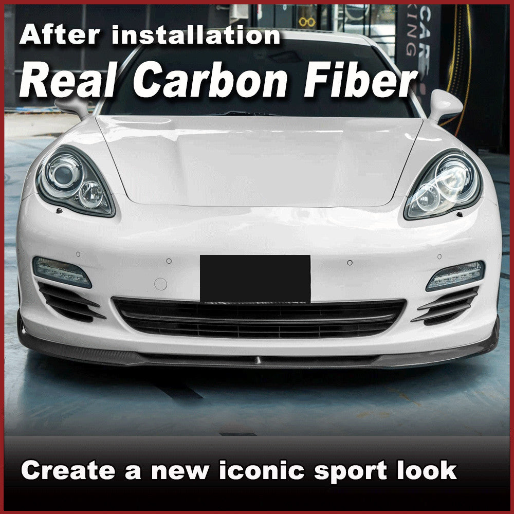 Fit for Porsche for Panamera 970 2010-13 Real Carbon Fiber Front Bumper Lip Spoiler