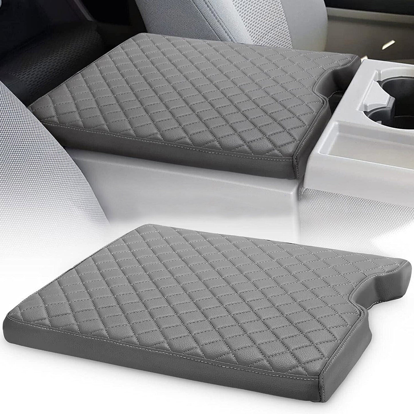 Luxurious Center Console Lid Armrest Cover For 2017-2022 for Ford F250 F350 F450