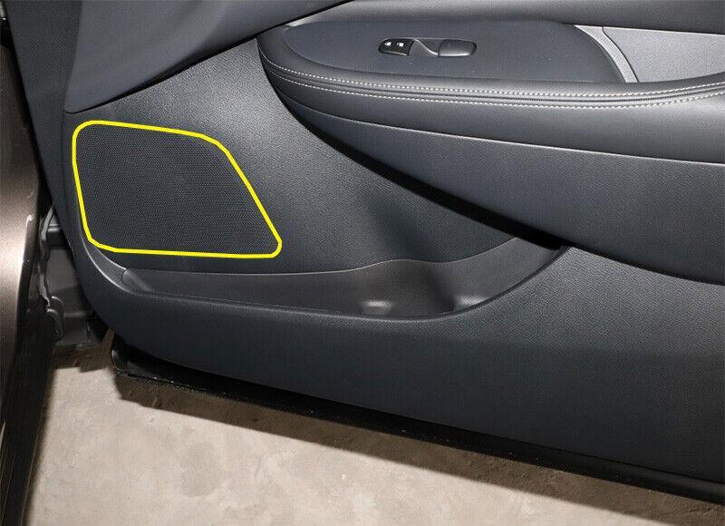 for Nissan Murano 2015-2021 Silver Steel Car Inner Door Horn Frame Cover Trim 4