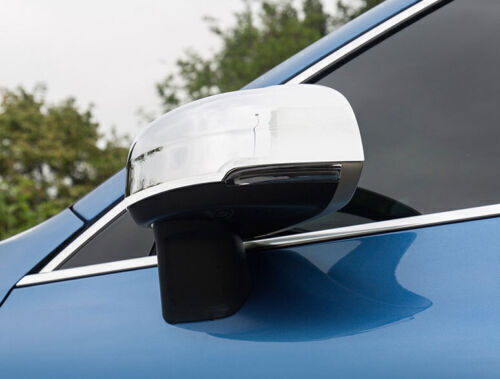 Chrome silver Side Door Rearview Mirrors Cover Trim ABS for Volvo XC90 2016-2024