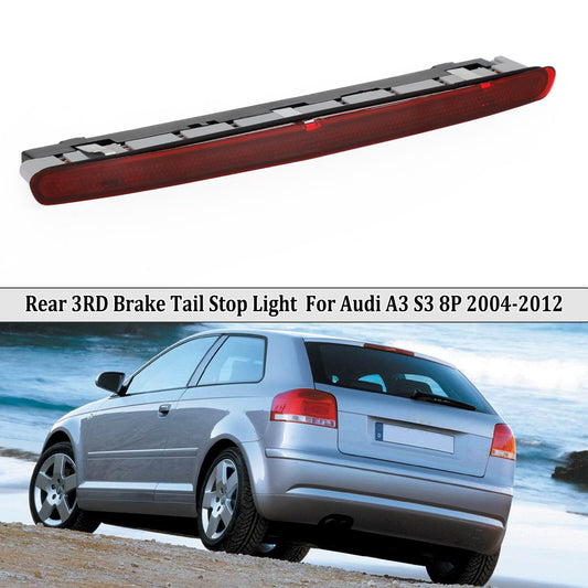Red LED rear high-speed brake and stop lights applicable to 2004-12 A3 S3 3-door hatchback.