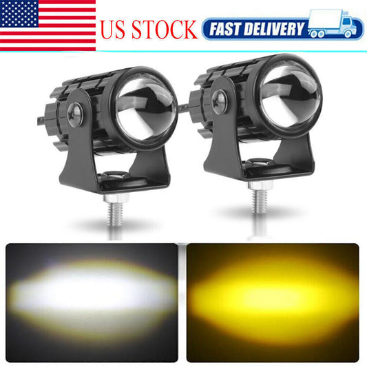 2 for Mini LED Work Light Bar Fog Driving Lamp Spot Pods Car SUV ATV Yellow White