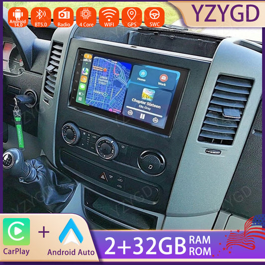Android Car Radio for Freightliner Sprinter 2007-2018 CarPlay Stereo GPS Screen