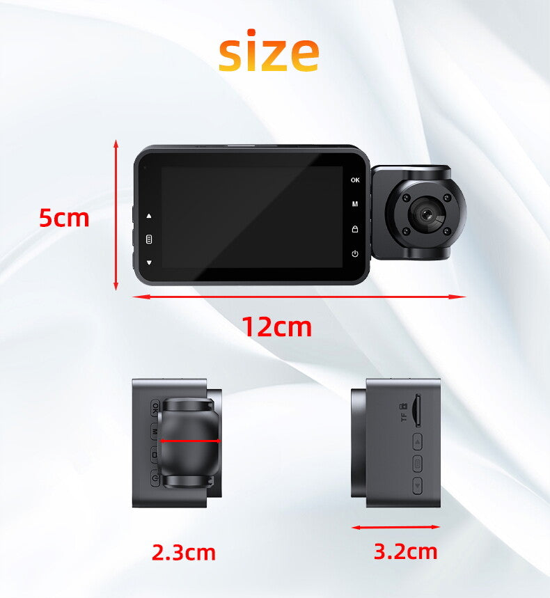 3in 1080P DVR Car Dash Cam Camera Video Recorder WIFI Loop Recording G-Sensor