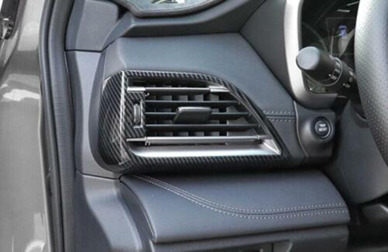 for Subaru Outback 2020-2023 Carbon Fiber Console Dash LR Air Outlet Vent Trim