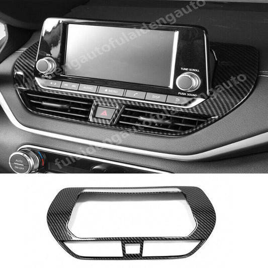 for Nissan Altima 2019-2022 carbon Style Inner Dash console Navigation Cover New