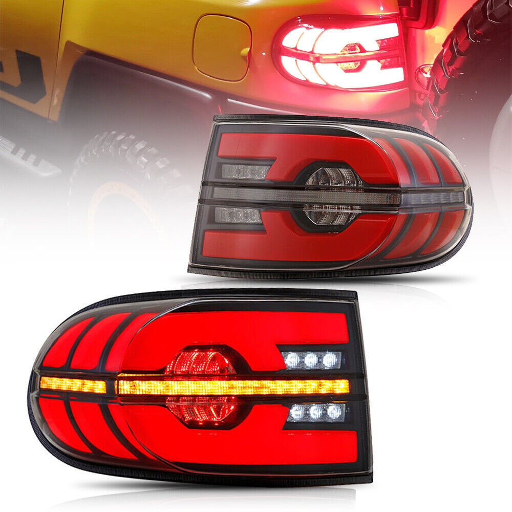 A pair of LED taillights and brake lights for Toyota FJ Cruiser 2006-2020.