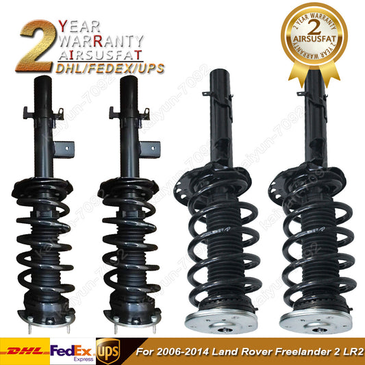 4x Front Rear Shock Strut Assemblys For 2006-2014 for Land Rover Freelander 2 LR2
