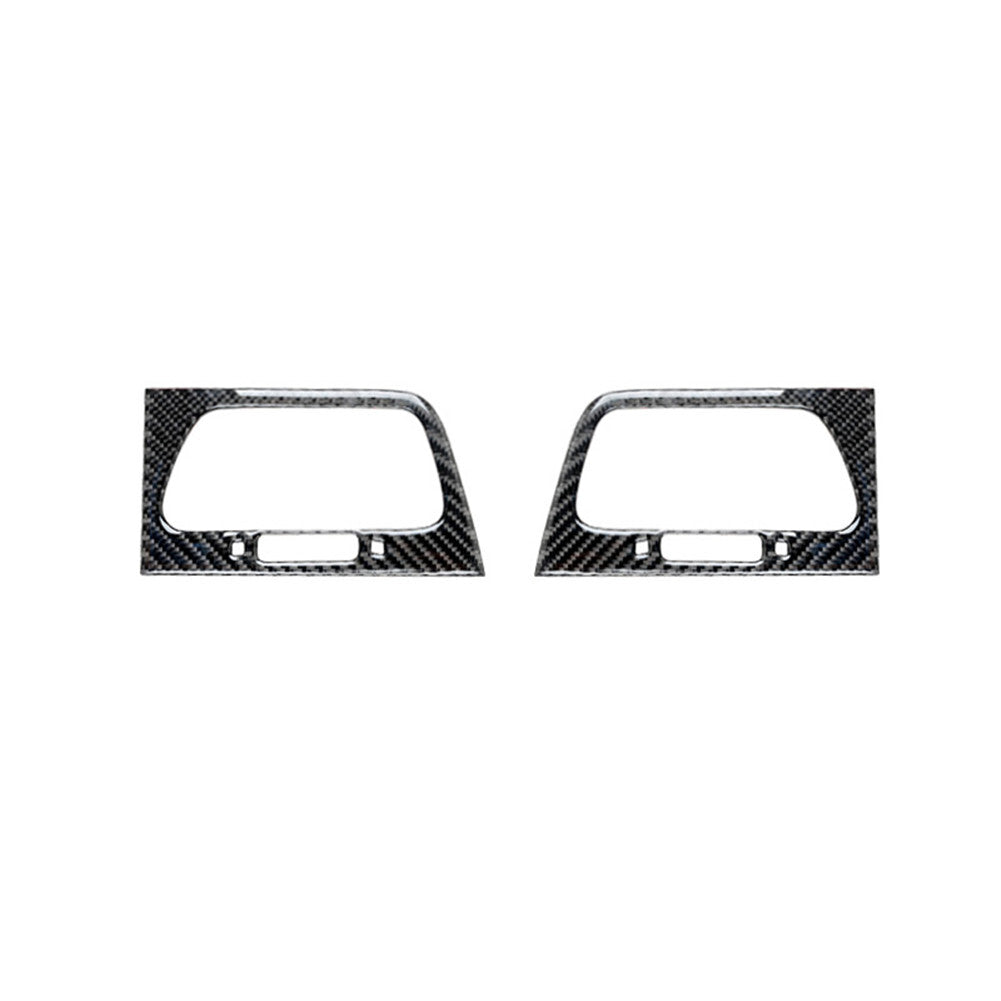 2Pcs Carbon Fiber Side Air Vent Outlet Cover Trim for Honda CRV CR-V 2015-2016
