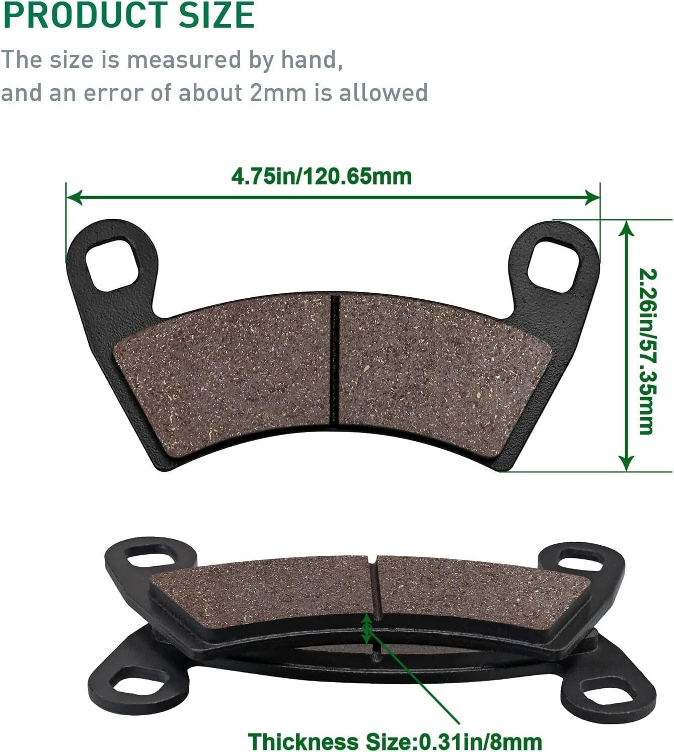 Brake Pads for Polaris Ranger RZR 4 900 XP 2012-2014 / RZR 1000 XP 2014-2020