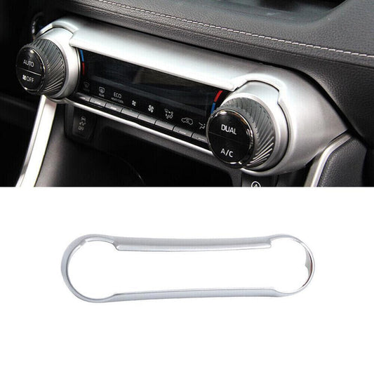 for Toyota RAV4 19-2024 Silver Inner Central Console AC Switch knob Panel Trim