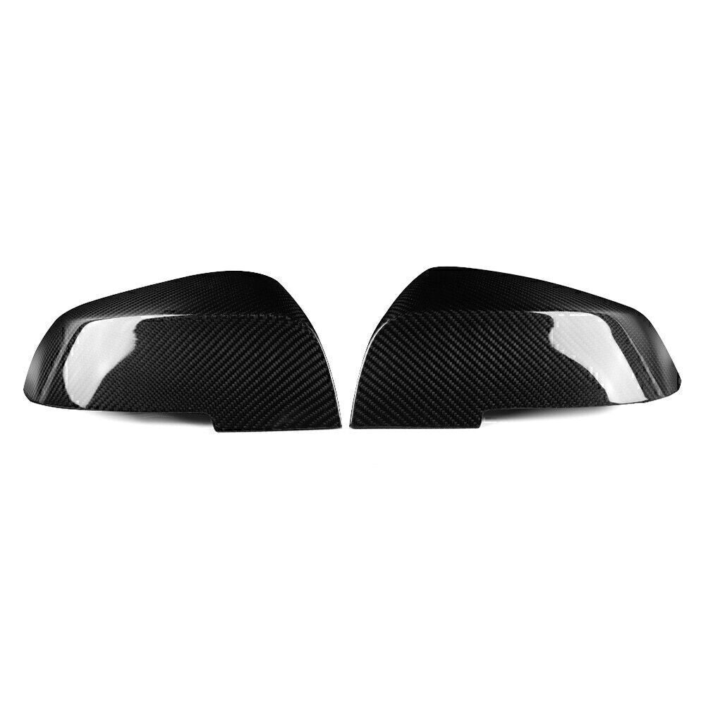 2x Rearview Side Mirror Covers Cap Set for BMW E84 F20 F22 F30 F32 Carbon Fiber
