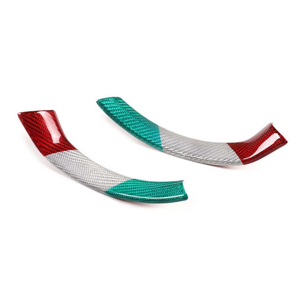 3Colors Carbon Fiber Steering Wheel Cover Trim Kit for Alfa Romeo Giulia 2017-19