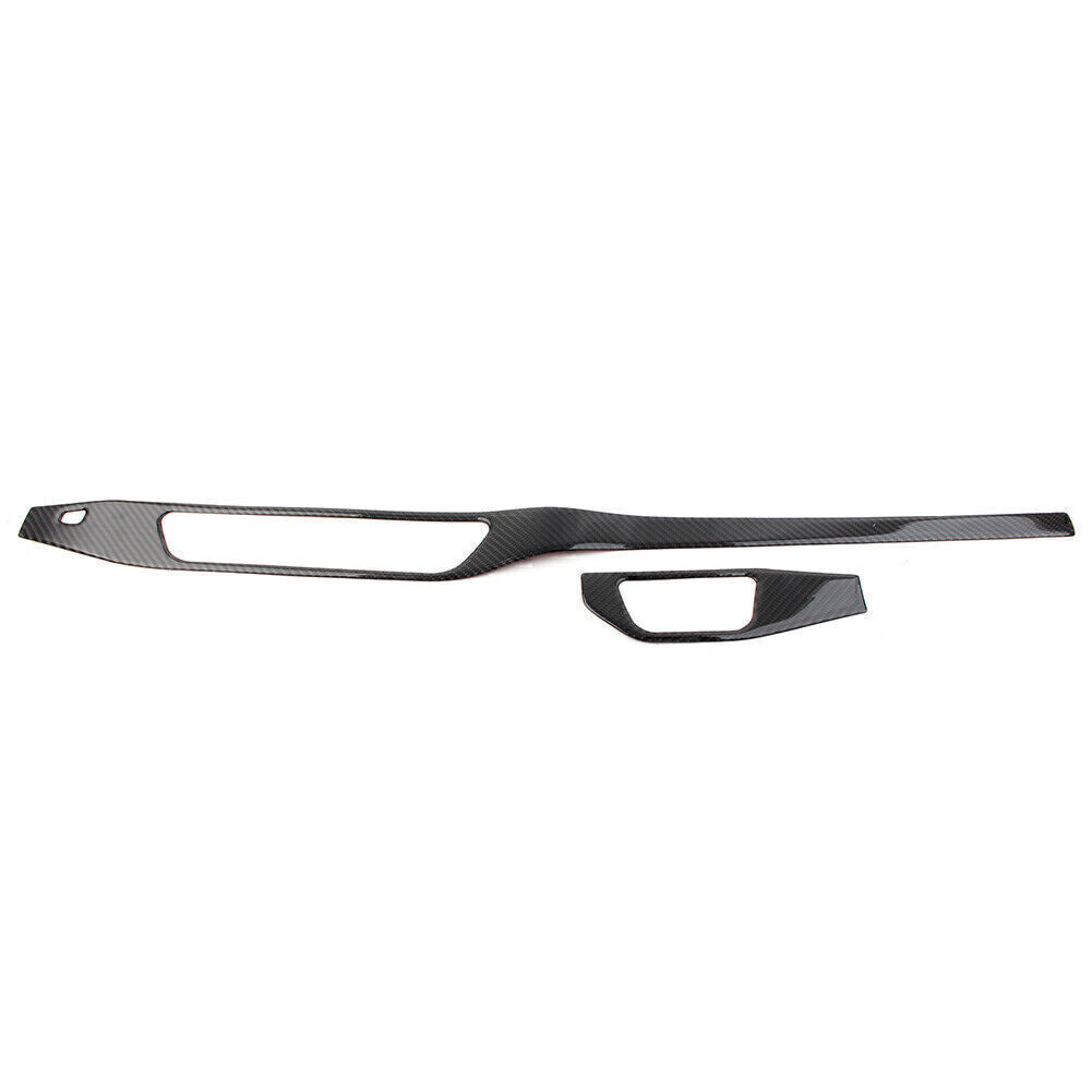 Carbon Fiber Interior Upper Air Vent Outlet Cover Trim Fit for Audi A4 B9 17-20 LHD