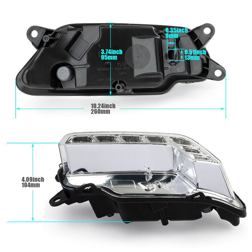 Left Day Running Light Driver Side Fits for Mercedes-Benz E350 E550 2128200756
