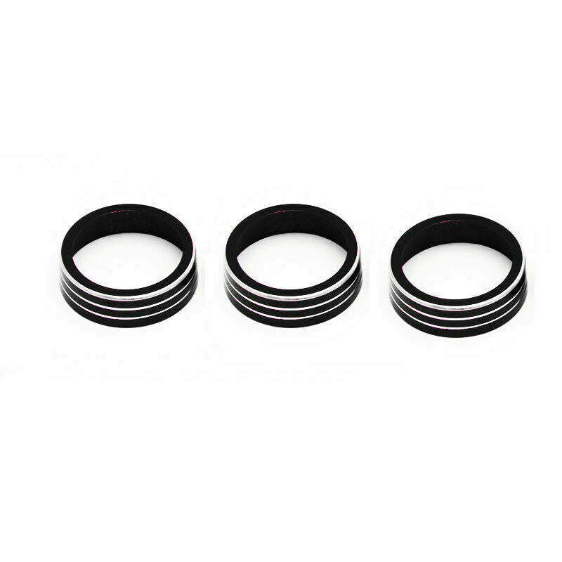 Black Aluminum Central Console AC Switch Trim for Volkswagen for Jetta Mk7 2019-2021
