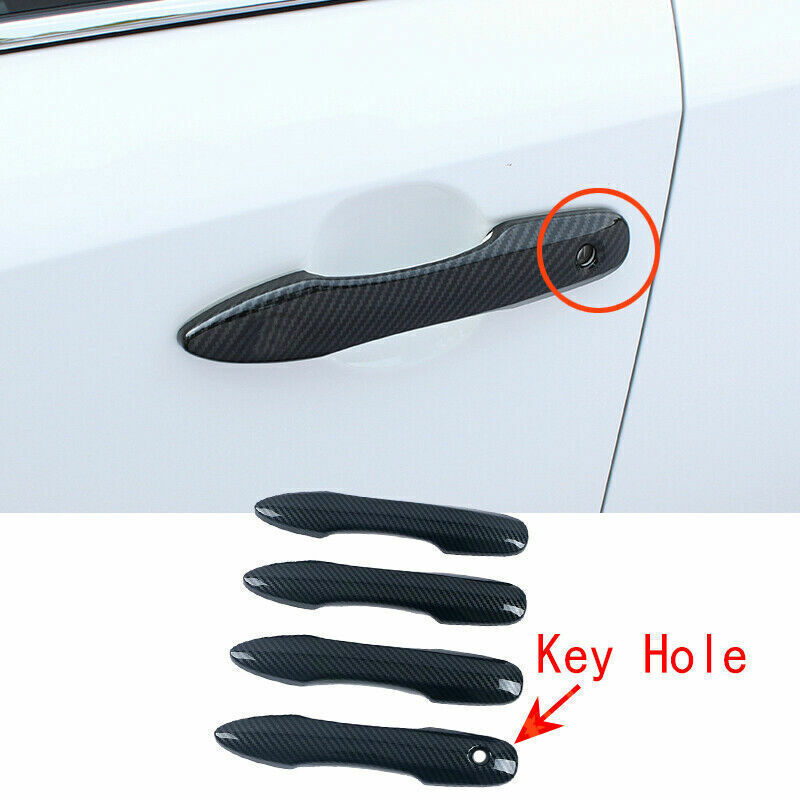 for Toyota for Corolla Sedan 2019-2023 ABS Carbon Fiber Outer Door Handle Cover Trim
