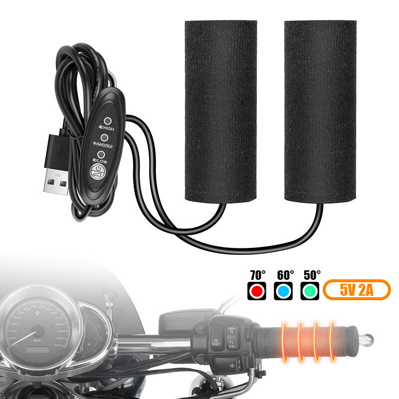 Universal Motorcycle Handle Grip Heat Shrink Sleeve Cover Non-Slip For Kits NEW