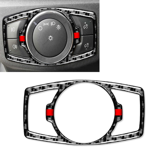 Car Headlight Switch Control Decorative Panel Trim Fit for Ford Mondeo 2013-2019 14