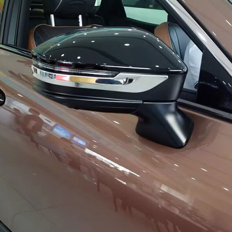 for Toyota Crown 2023-2024 Chrome ABS Side Door Mirror Strip Cover Molding Trims