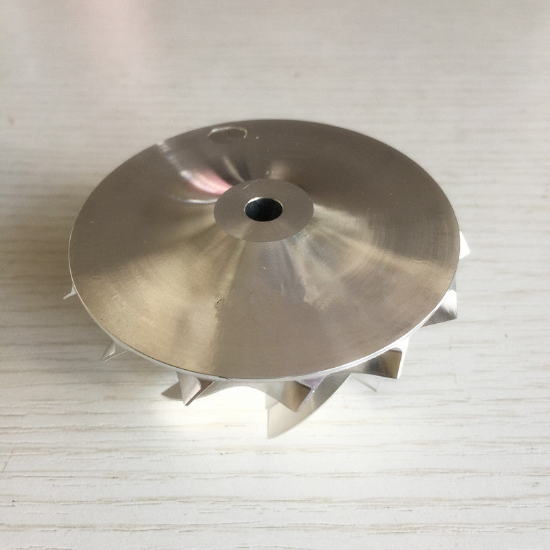 TD05H 20G Reverse 52.56/68.01 mm 7+7 Blade Milling/Blank Compressor Wheel