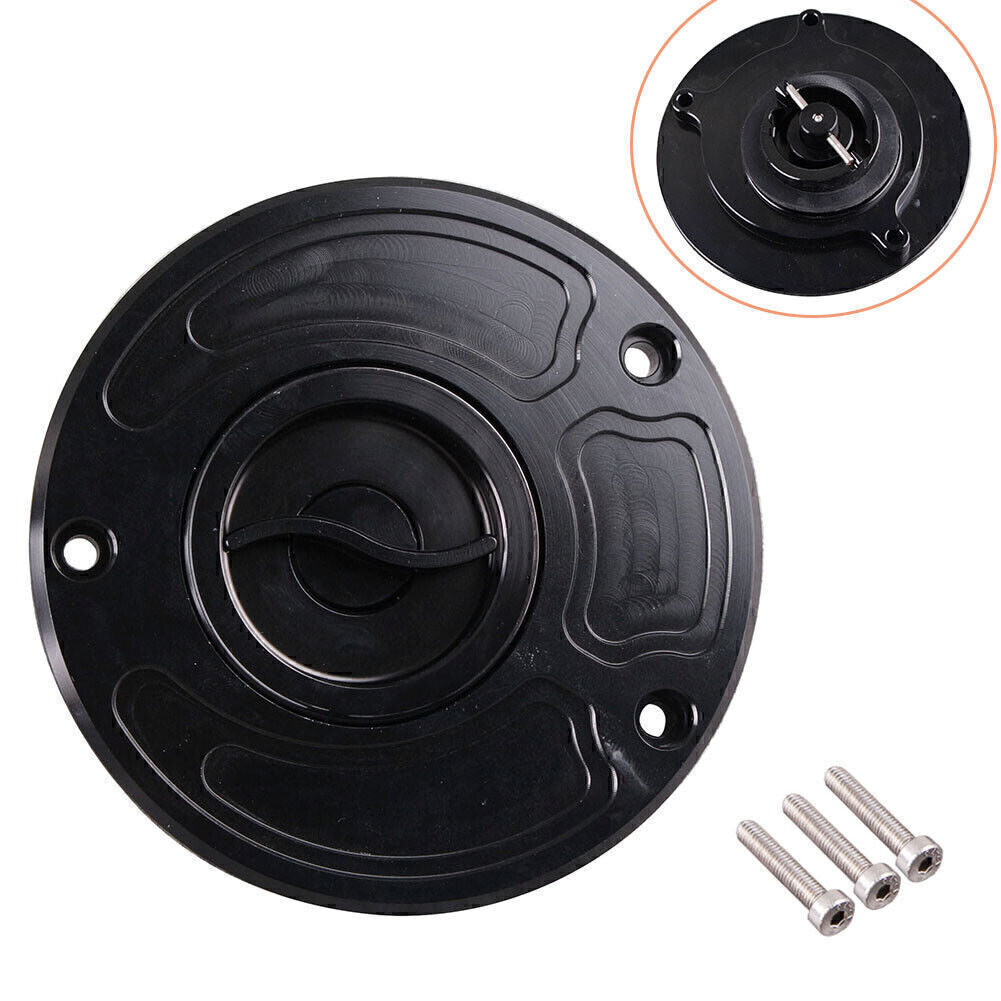 for KAWASAKI ZX6R ZX-6RR ZX-9RE ZX10R ZX14R ZX-9R Tank Fuel Gas Cap keyless CNC