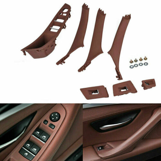 Door Handle Window Lift Switch Button Frame Panel for BMW F10 F11 F18 Red Wine